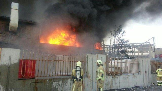 آتش سوزی بخش ارتوپد بیمارستان شهدای عشایر خرم آباد