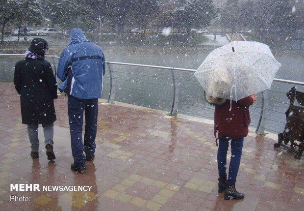 برف و باران اردبیل را فرا می گیرد، کاهش 14 درجه ای دمای هوا