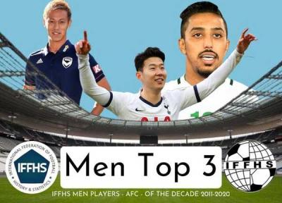 3 فوتبالیست برتر آسیا در یک دهه اخیر معرفی شدند