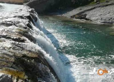 آبشار کیوان طبیعتی بکر و دست نخورده گچساران ، عکس